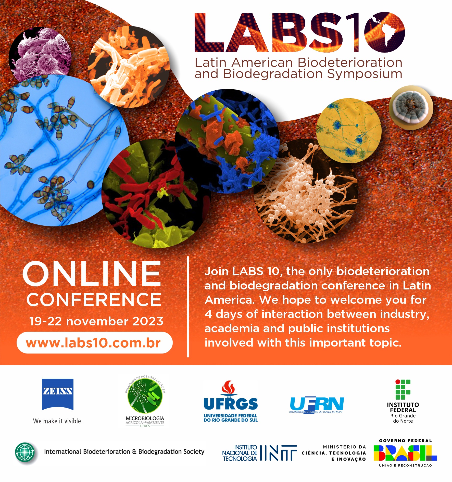 10ª Edição Do  Simpósio Latino-Americano De Biodeterioração E Biodegradação (LABS)